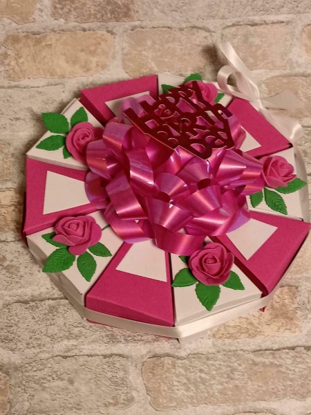 Schachteltorte zum Geburtstag Geldgeschenk